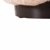 STOOL ROUND KRIPP ECRU BOUCLE-BLACK METAL BASE Φ60x31Hcm. STOOL ROUND KRIPP ECRU BOUCLE-BLACK METAL BASE Φ60x31Hcm.