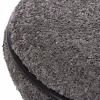 STOOL ROUND LINNER  BOUCLE FABRIC GREY-BLACK DETAIL D38x44 cm. STOOL ROUND LINNER  BOUCLE FABRIC GREY-BLACK DETAIL D38x44 cm.