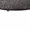 STOOL ROUND LINNER  BOUCLE FABRIC GREY-BLACK DETAIL D38x44 cm. STOOL ROUND LINNER  BOUCLE FABRIC GREY-BLACK DETAIL D38x44 cm.