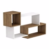 WALL SHELVES TANNER  MELAMINE IN NATURAL-WHITE 90,5x20x51Hcm. WALL SHELVES TANNER  MELAMINE IN NATURAL-WHITE 90,5x20x51Hcm.