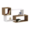 WALL SHELVES TANNER  MELAMINE IN NATURAL-WHITE 90,5x20x51Hcm. WALL SHELVES TANNER  MELAMINE IN NATURAL-WHITE 90,5x20x51Hcm.