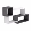 WALL SHELVES TANNER  MELAMINE IN GREY-WHITE 90,5x20x51Hcm. WALL SHELVES TANNER  MELAMINE IN GREY-WHITE 90,5x20x51Hcm.