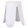 STOOL DENTY  POLYPROPYLENE IN WHITE-PU SEAT IN WHITE Φ30x45Hcm. STOOL DENTY  POLYPROPYLENE IN WHITE-PU SEAT IN WHITE Φ30x45Hcm.