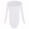 STOOL DENTY  POLYPROPYLENE IN WHITE-PU SEAT IN WHITE Φ30x45Hcm. STOOL DENTY  POLYPROPYLENE IN WHITE-PU SEAT IN WHITE Φ30x45Hcm.