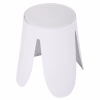 STOOL DENTY  POLYPROPYLENE IN WHITE-PU SEAT IN WHITE Φ30x45Hcm. STOOL DENTY  POLYPROPYLENE IN WHITE-PU SEAT IN WHITE Φ30x45Hcm.