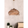Ceiling lamp C7367.02 indoor hanging made of wood and bamboo walnut 36x36x65H cm