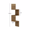 WALL CORNER SHELVES/BOOKCASE ILLUSION  MELAMINE IN NATURAL 25x25x105,4Hcm. WALL CORNER SHELVES/BOOKCASE ILLUSION  MELAMINE IN NATURAL 25x25x105,4Hcm.
