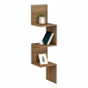 WALL CORNER SHELVES/BOOKCASE ILLUSION  MELAMINE IN NATURAL 25x25x105,4Hcm. WALL CORNER SHELVES/BOOKCASE ILLUSION  MELAMINE IN NATURAL 25x25x105,4Hcm.