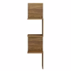 WALL CORNER SHELVES/BOOKCASE ILLUSION  MELAMINE IN NATURAL 25x25x105,4Hcm. WALL CORNER SHELVES/BOOKCASE ILLUSION  MELAMINE IN NATURAL 25x25x105,4Hcm.