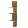 WALL CORNER SHELVES/BOOKCASE ILLUSION  MELAMINE IN NATURAL 25x25x105,4Hcm. WALL CORNER SHELVES/BOOKCASE ILLUSION  MELAMINE IN NATURAL 25x25x105,4Hcm.