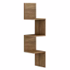 WALL CORNER SHELVES/BOOKCASE ILLUSION  MELAMINE IN NATURAL 25x25x105,4Hcm. WALL CORNER SHELVES/BOOKCASE ILLUSION  MELAMINE IN NATURAL 25x25x105,4Hcm.