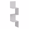 WALL CORNER SHELVES/BOOKCASE ILLUSION  MELAMINE IN WHITE 25x25x105,4Hcm. WALL CORNER SHELVES/BOOKCASE ILLUSION  MELAMINE IN WHITE 25x25x105,4Hcm.