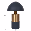 TABLE LAMP PUNE  METAL IN ANTHRACITE BLUE-GOLD Φ20,5x32,5Hcm.