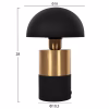 TABLE LAMP PUNE  METAL IN BLACK-GOLD Φ18x28Hcm.