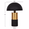 TABLE LAMP PUNE METAL IN BLACK-GOLD Φ31x44Hcm. TABLE LAMP PUNE METAL IN BLACK-GOLD Φ31x44Hcm.