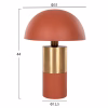 TABLE LAMP PUNE  METAL IN ORANGE-GOLD Φ31x44Hcm.