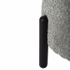 Stool EWAN C9596.05 Pistachio Boucle Fabric with Black Metal Legs Φ45x36Hcm