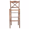 BAR STOOL LUCIUS  BEECH WOOD IMPREGNATED IN WALNUT COLOR 40,5x40x105Hcm.FRAME ONLY