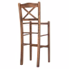BAR STOOL LUCIUS  BEECH WOOD IMPREGNATED IN WALNUT COLOR 40,5x40x105Hcm.FRAME ONLY