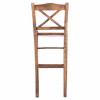 BAR STOOL LUCIUS  BEECH WOOD IMPREGNATED IN WALNUT COLOR 40,5x40x105Hcm.FRAME ONLY