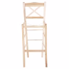 BAR STOOL LUCIUS  BEECH WOOD IMPREGNATED-UNPAINTED 40,5x40x105Hcm.FRAME ONLY BAR STOOL LUCIUS  BEECH WOOD IMPREGNATED-UNPAINTED 40,5x40x105Hcm.FRAME ONLY