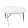 Τραπέζι Catering Fylliana Πτυσσόμενο Στρόγγυλο Λευκό Φ120x74 εκ.