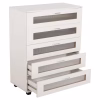 Chest of drawers THORGAN C9881.03 with 5 Drawers White 80x40x100Y cm Chest of drawers THORGAN C9881.03 with 5 Drawers White 80x40x100Y cm