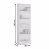 Bookcase Eva Sonoma 40x30x180 cm Bookcase Eva Sonoma 40x30x180 cm