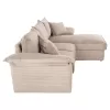 Γωνιακός Καναπές - Κρεβάτι ALDO Δεξιά γωνία με Αποθηκευτικό χώρο Ύφασμα Μπέζ 256x159x87Υεκ.