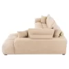Corner Sofa COVEN Right corner in Ecru fabric 298x208x85cm Corner Sofa COVEN Right corner in Ecru fabric 298x208x85cm