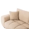 Corner Sofa COVEN Right corner in Ecru fabric 298x208x85cm Corner Sofa COVEN Right corner in Ecru fabric 298x208x85cm