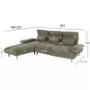 Corner Sofa CONVERT C3268.04L Cypress Fabric 283x188x100cm Corner Sofa CONVERT C3268.04L Cypress Fabric 283x188x100cm