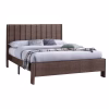Επενδυμένο Κρεβάτι KREDEN Διπλό Καφέ 160x200 εκ.