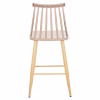 Bar Stool VANESSA C9300.25 Medium Height PP Cappuccino & Metal Wood color 45.5x46x97cm Bar Stool VANESSA C9300.25 Medium Height PP Cappuccino & Metal Wood color 45.5x46x97cm