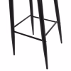Bar stool High Seat VANESSA C8459.12 in Black PP & Metal 47x48.5x107cm. Bar stool High Seat VANESSA C8459.12 in Black PP & Metal 47x48.5x107cm.