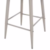 Bar Stool VANESSA C9300.20 Medium Height PP White & Metal Gray 45.5x46x97cm Bar Stool VANESSA C9300.20 Medium Height PP White & Metal Gray 45.5x46x97cm