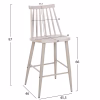 Bar Stool VANESSA C9300.20 Medium Height PP White & Metal Gray 45.5x46x97cm Bar Stool VANESSA C9300.20 Medium Height PP White & Metal Gray 45.5x46x97cm
