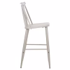 Bar Stool VANESSA C9300.20 Medium Height PP White & Metal Gray 45.5x46x97cm Bar Stool VANESSA C9300.20 Medium Height PP White & Metal Gray 45.5x46x97cm