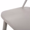 Bar Stool VANESSA C9300.20 Medium Height PP White & Metal Gray 45.5x46x97cm Bar Stool VANESSA C9300.20 Medium Height PP White & Metal Gray 45.5x46x97cm