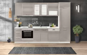 Ντουλάπι Κουζίνας Κρεμαστό IN MDF VH80 B με Βιτρίνα Ντουλάπι Κουζίνας Κρεμαστό IN MDF VH80 B με Βιτρίνα