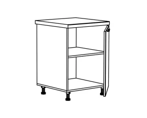 Floor Kitchen Cabinet IN MDF D60 1V Floor Kitchen Cabinet IN MDF D60 1V