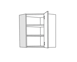 Wall Kitchen Corner Cabinet ALBA VU60 Wall Kitchen Corner Cabinet ALBA VU60