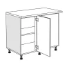 Floor Kitchen Corner Cabinet ALBA DU100 Floor Kitchen Corner Cabinet ALBA DU100