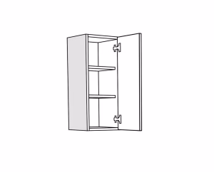 Ντουλάπι Κουζίνας Κρεμαστό RUSTIC V30 Λευκό