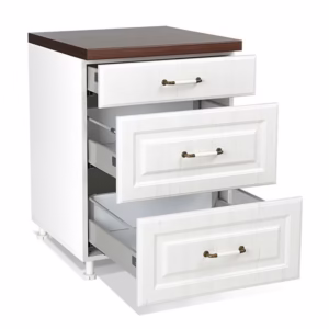 Ντουλάπι Κουζίνας Επιδαπέδιο Συρταριέρα RUSTIC D60 3F B Λευκό