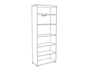 Entrance Wardrobe with Mirror Elegance 80 O Entrance Wardrobe with Mirror Elegance 80 O