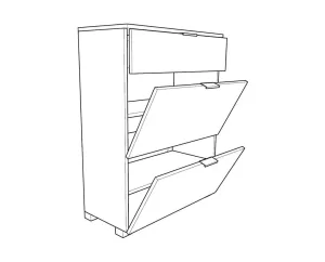 Παπουτσοθήκη Εισόδου Elegance 60 Παπουτσοθήκη Εισόδου Elegance 60