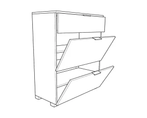 Παπουτσοθήκη Εισόδου Elegance 80 Παπουτσοθήκη Εισόδου Elegance 80