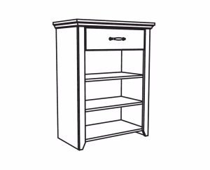 Hallway Unit - Console Rustic White Hallway Unit - Console Rustic White