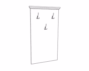 Entrance Hanger Rustic White Entrance Hanger Rustic White